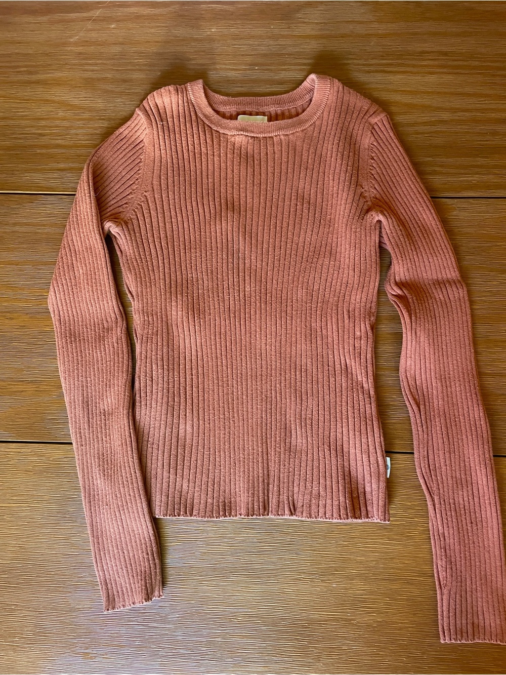 Rhythm Ribbed Sweater in Rust